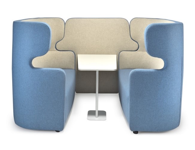Banquette wingchair PEOPLE avec table centrale