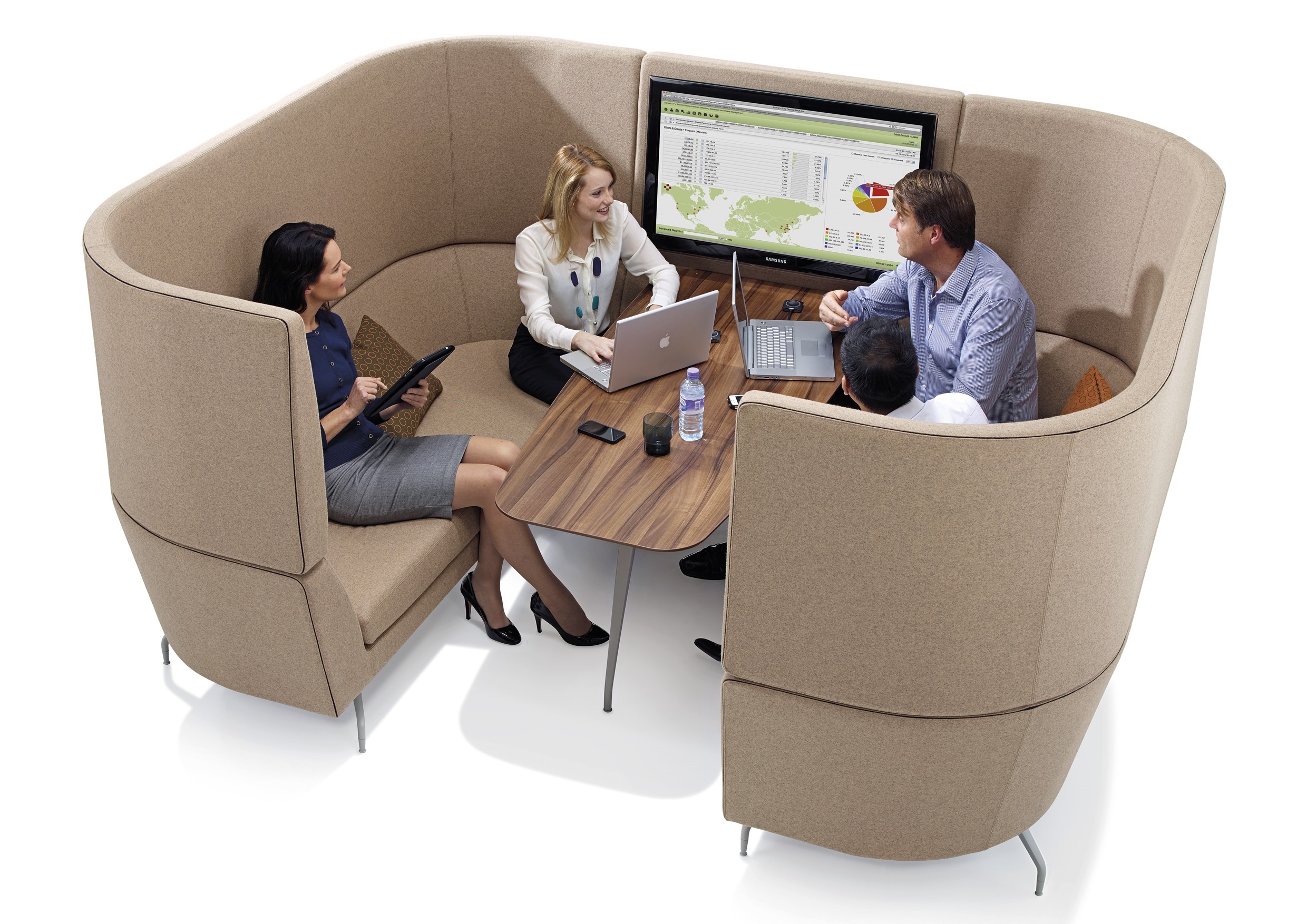 Banquette coworking design pour les espaces professionels
