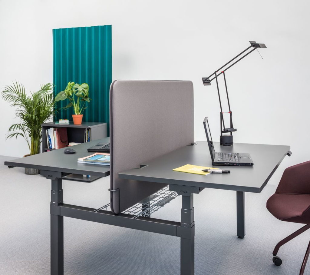 Bureau assis debout avec rangements - SPACE LIFT