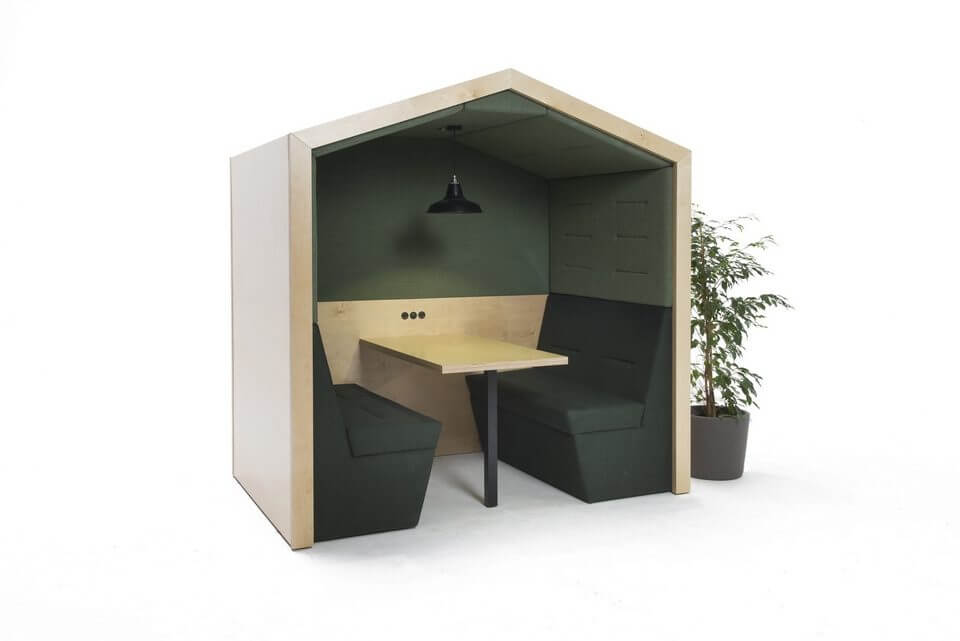 Box de coworking en forme de cabane