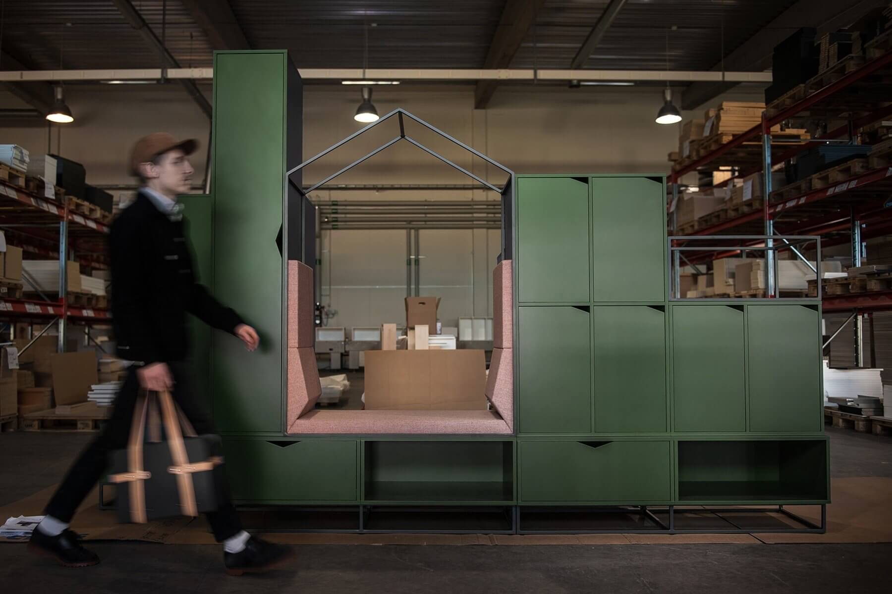 Armoire de bureau et casiers personnels COTTAGE.