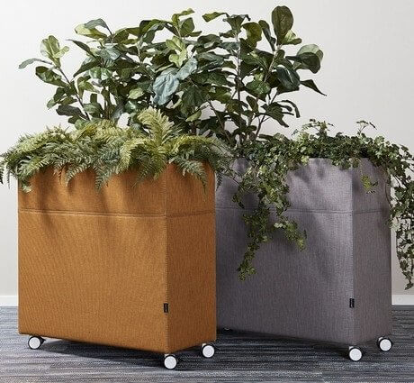 Accessoire de bureau - Bac floral - plantes artificielles