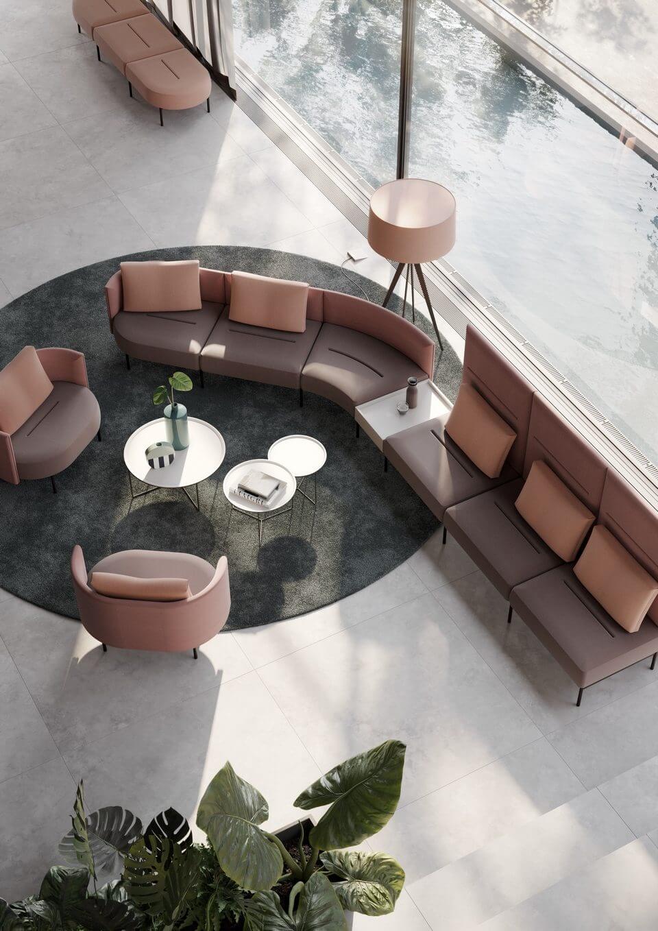 Banquette design pour les espaces collaboratifs