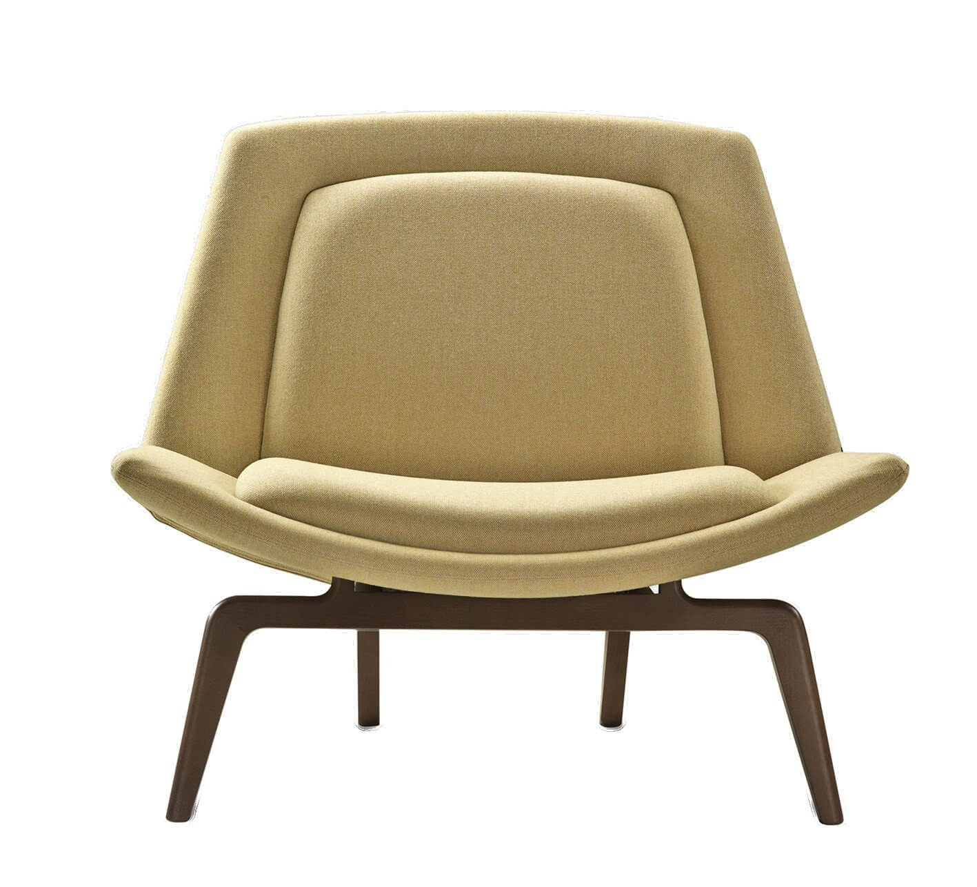 Fauteuil scandinave jaune SKOLL