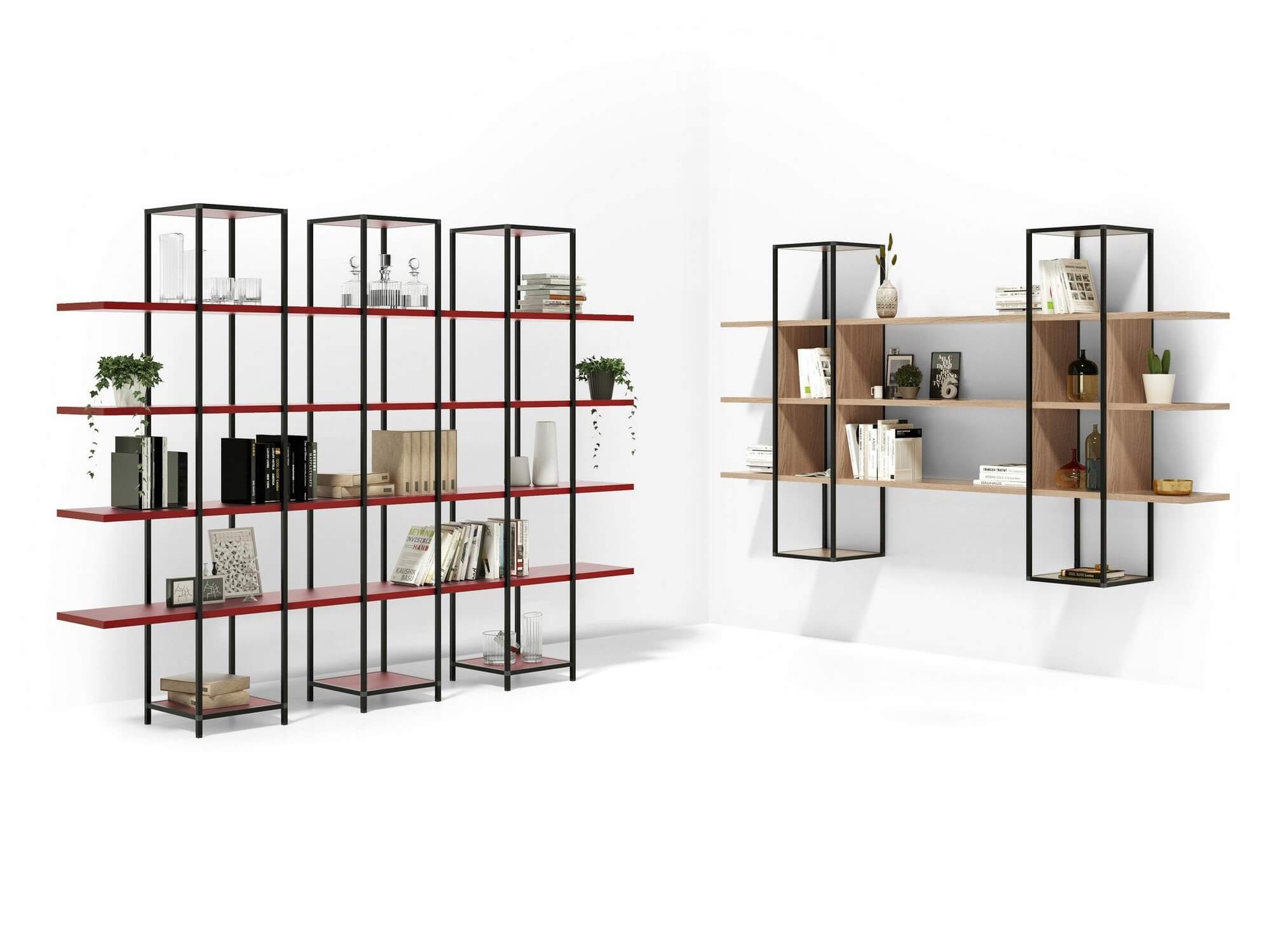 Etagère design métal et bois BIOME.