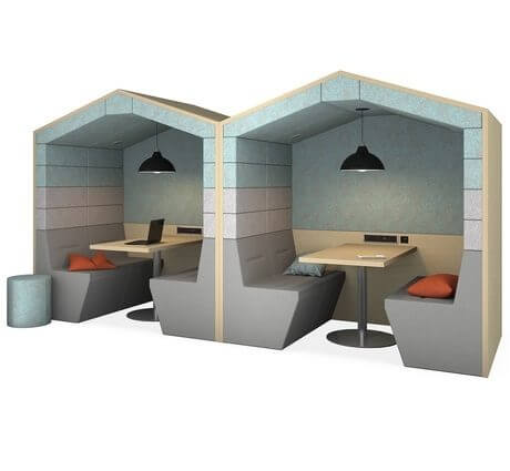 Box de coworking banquette RAILWAY