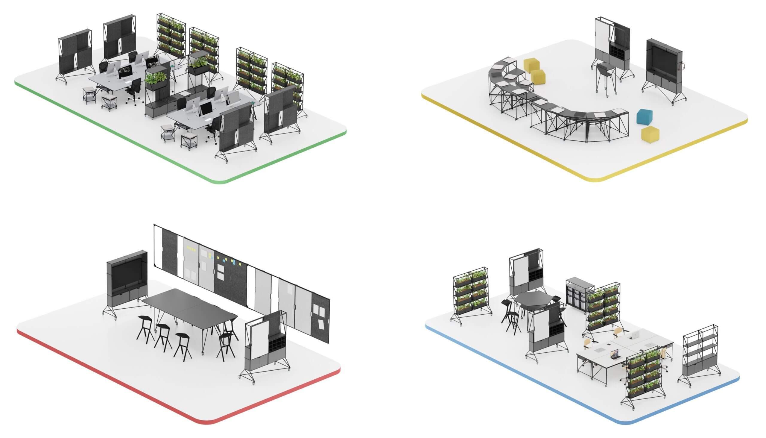 Mobilier de bureau agile PARTLINE