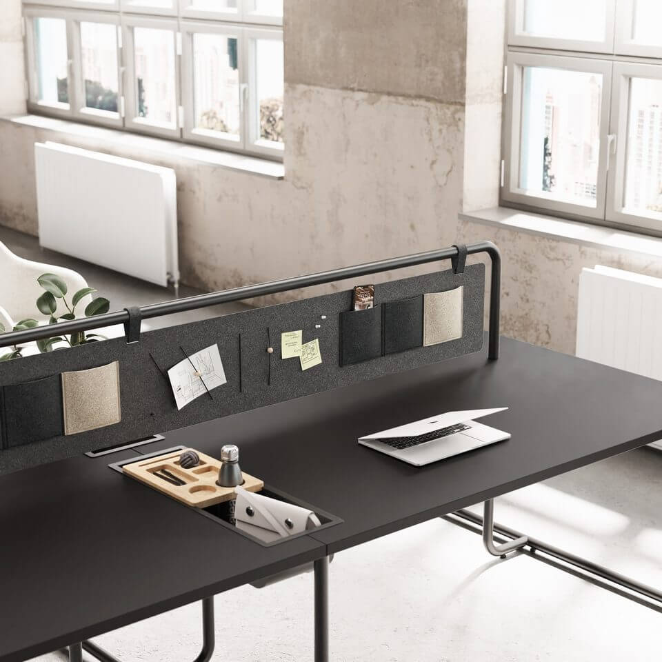 Bureau design moderne coloris noir