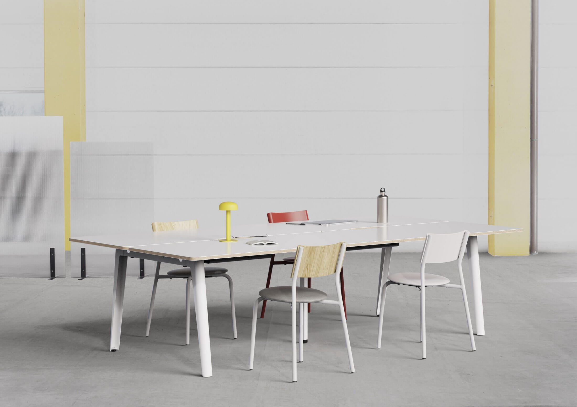 Bureau bench fabriqué en France.