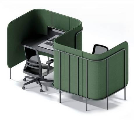 Bureau d'isolation acoustique design PARAVENT