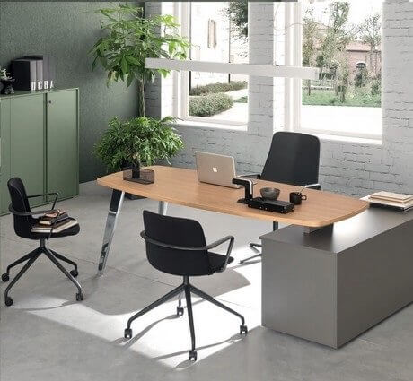 Bureau de direction en angle UP