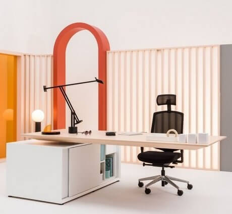 Bureau de direction design blanc