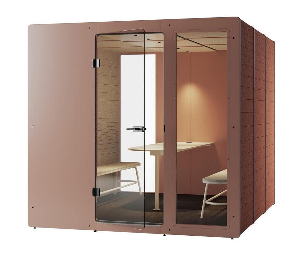 Grande cabine acoustique pour 6 personnes