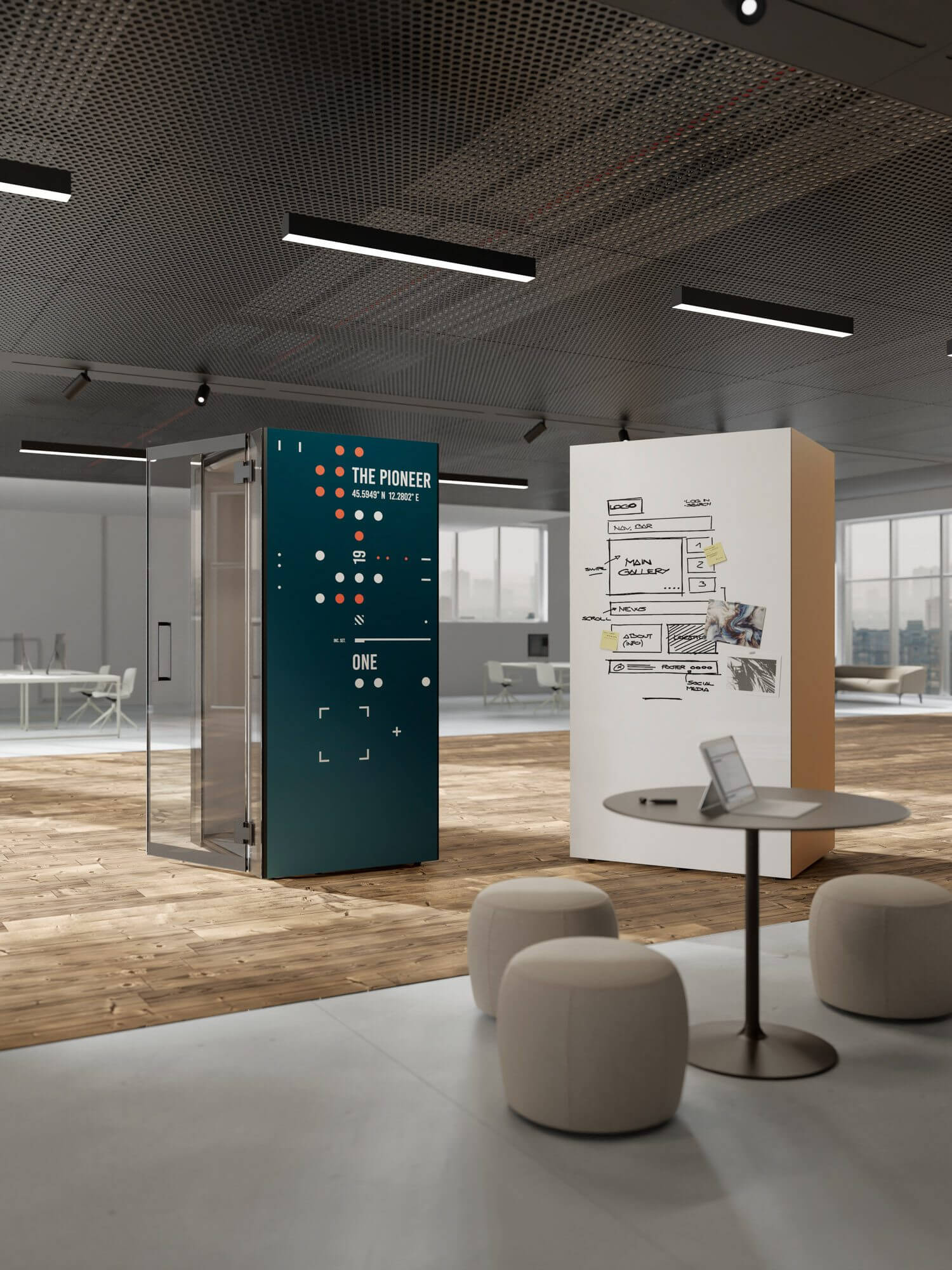 Cabine acoustique pour open space FANTOM