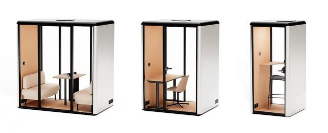 Cabines acoustiques de 1 à 4 personnes, livraison très rapide chez le client