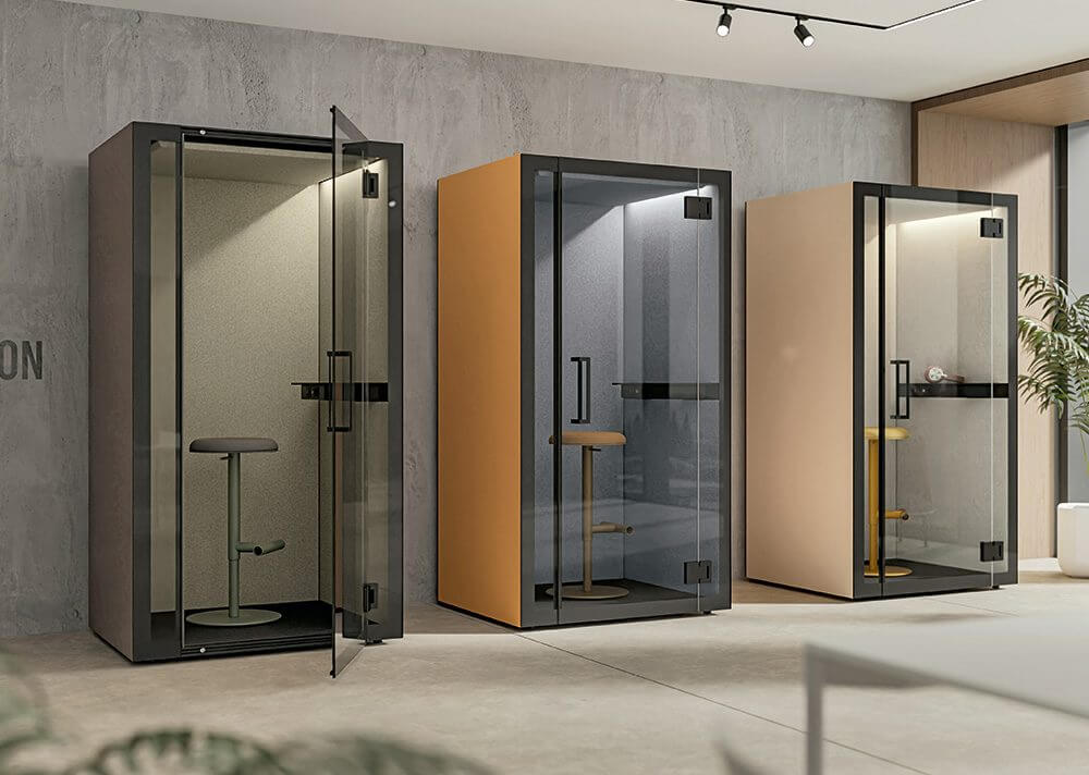 Cabine acoustique de bureau pour visio-conférence FANTOM