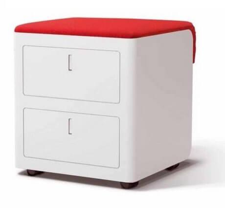 Caisson de bureau design rond