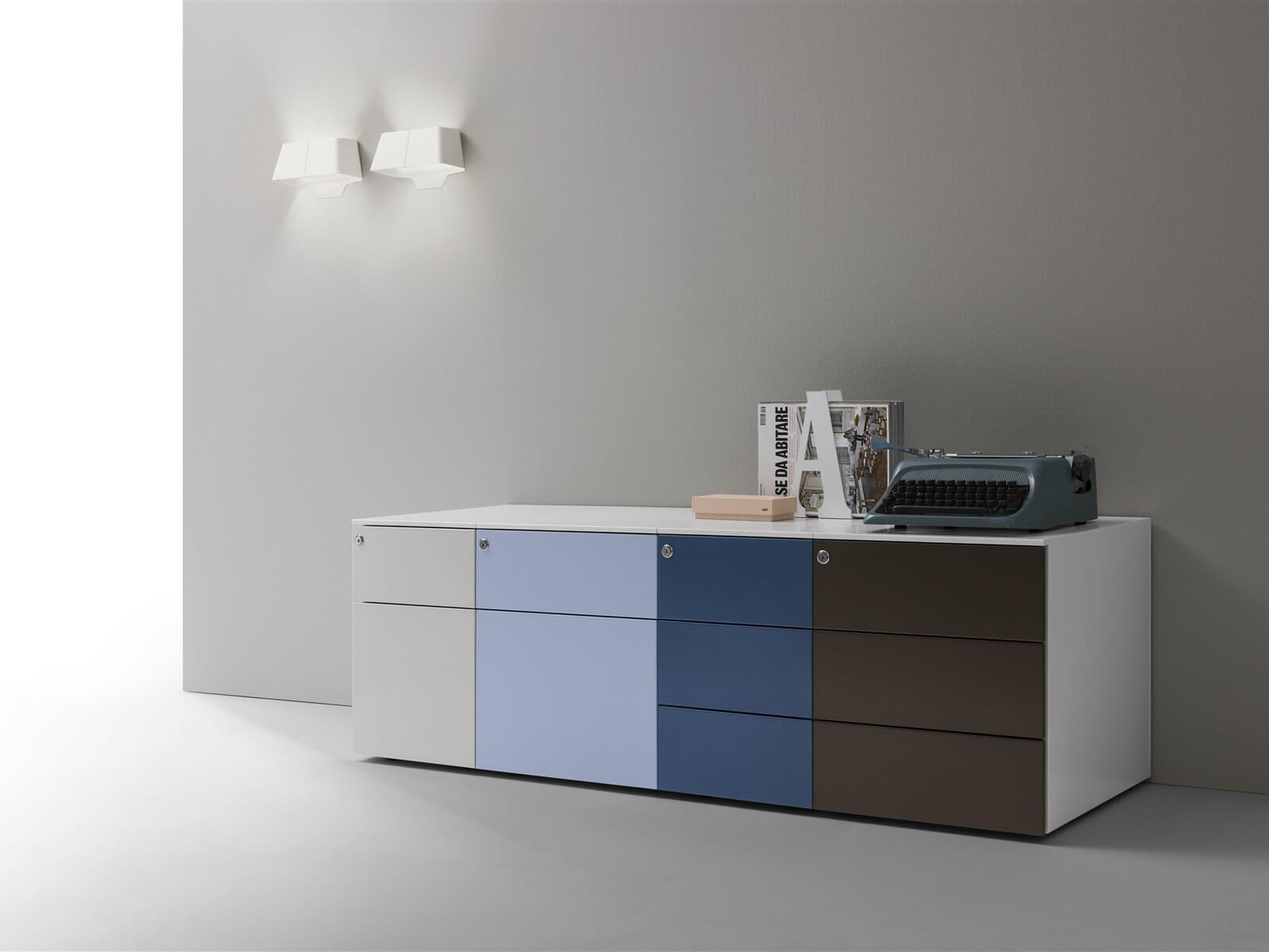 Caisson de bureau design en acier