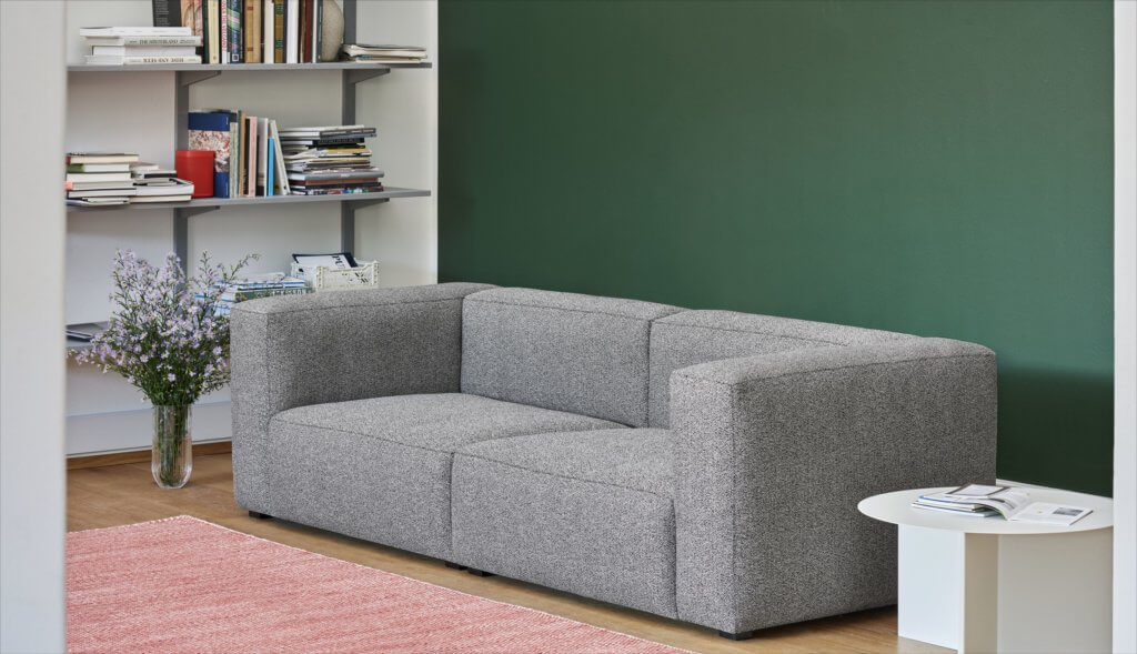 Sofa gris chiné design SOFT