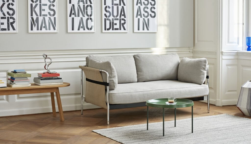 Canapé lounge design finition lin