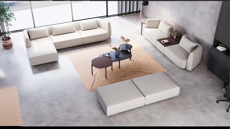 Mobilier lounge modulaire pour les professionnels