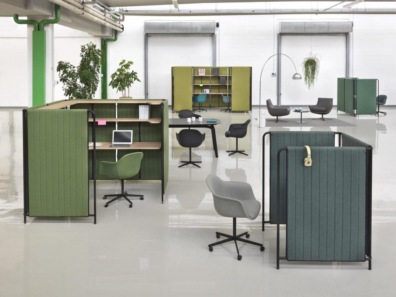 Bureau acoustique mobile PARAVENT pour les open spaces modulables.