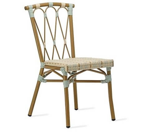 Chaise bistrot rotin PASSY