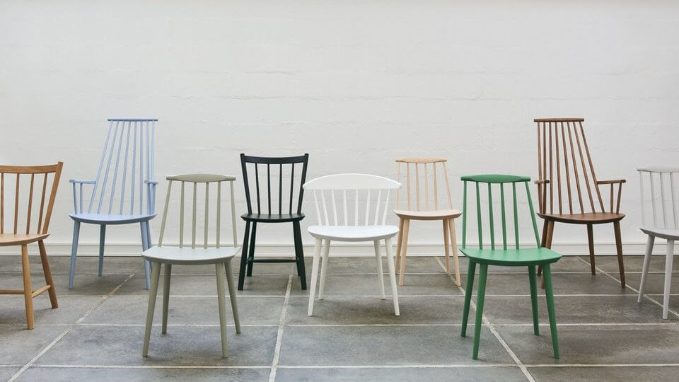 Chaise en bois de couleurs pour restaurants J-SERIES