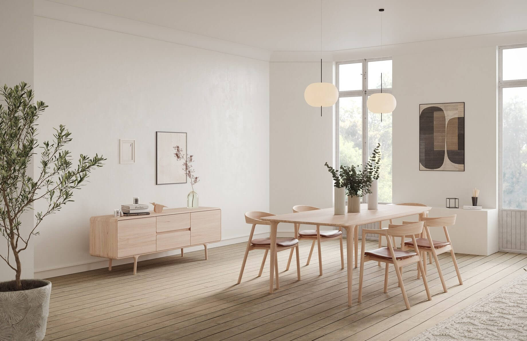 Chaise bois massif pour salle à manger MUNA.