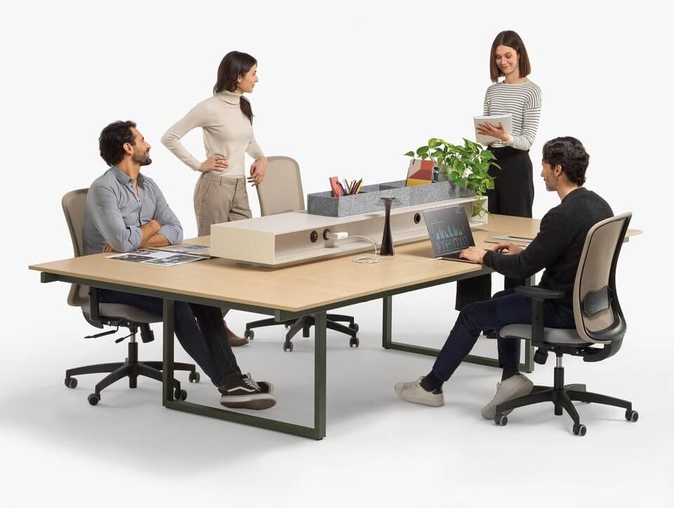 Chaise de bureau pour les bureaux en flex office