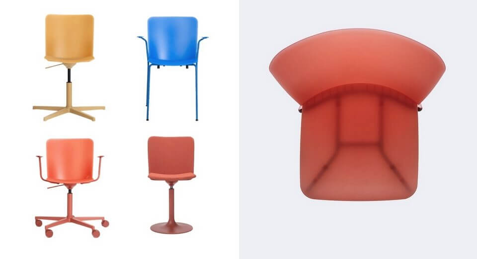 Chaise coque polypropylène design et personnalisable pour les salles de réunion