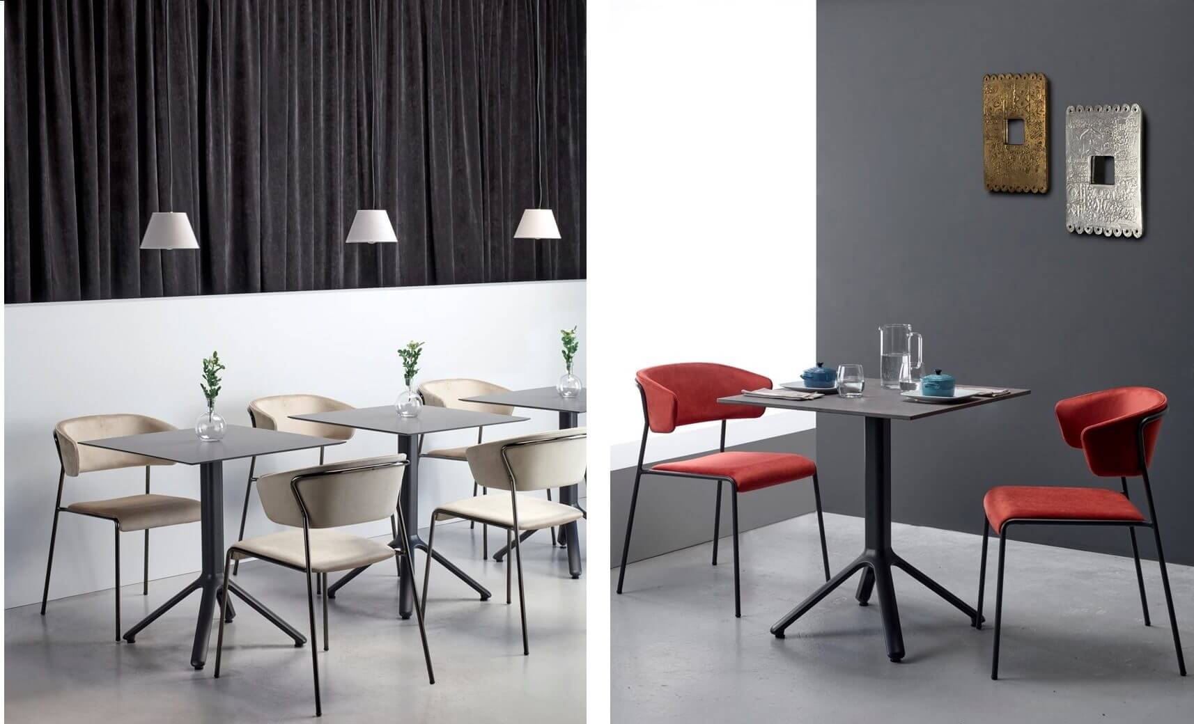 Chaise LISE, élégante et moderne, pour les restaurants.