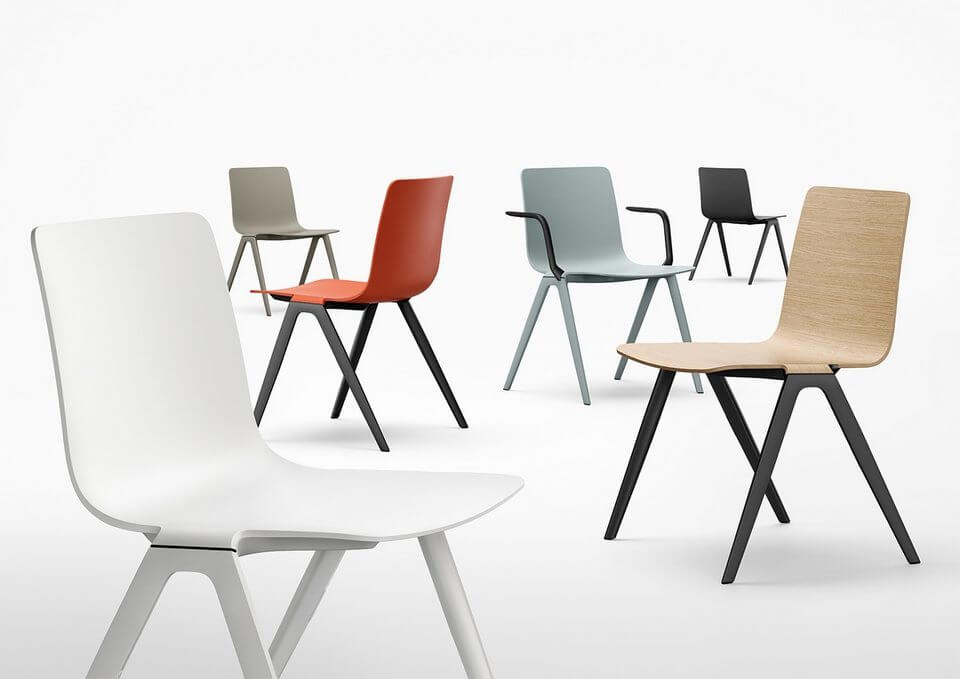 Chaise empilable haut de gamme pour les collectivités