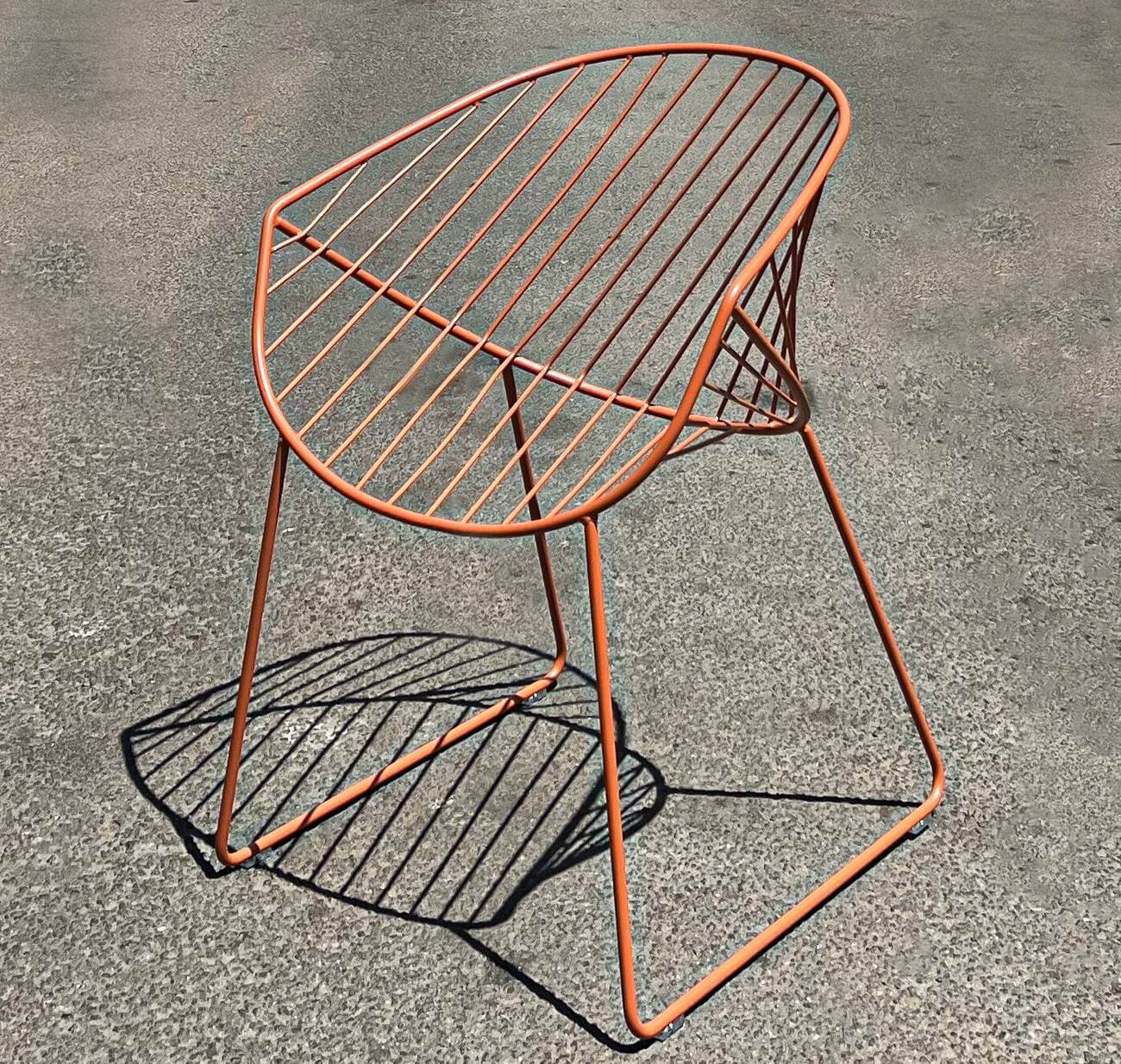 Chaise de terrasse design en métal BOLINA