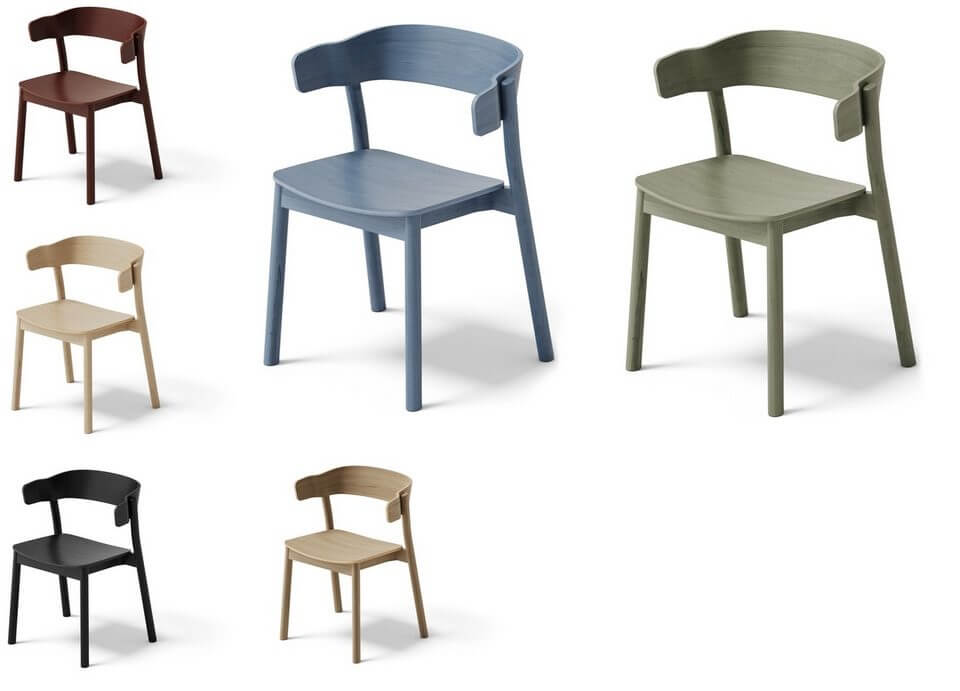 Chaise en bois design et empilable