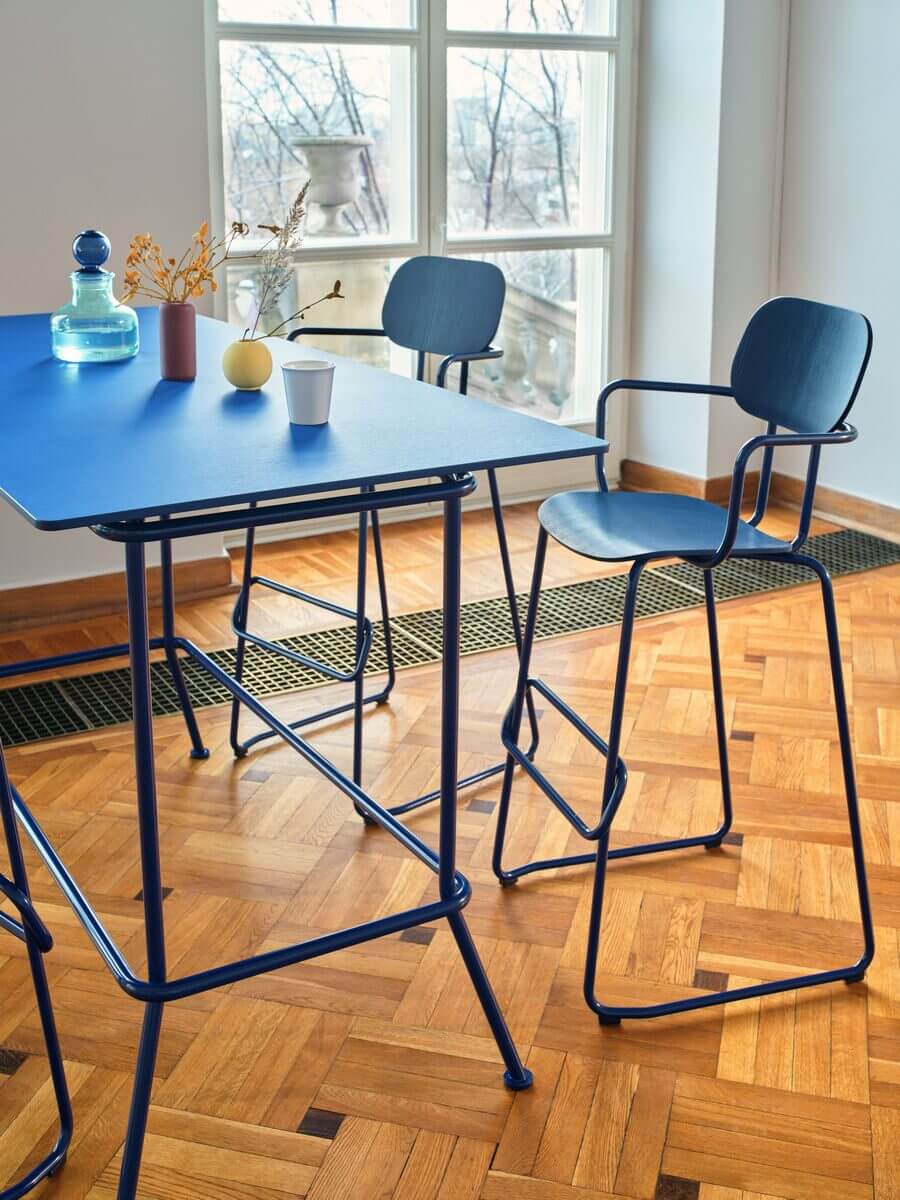 Tabouret haut design avec dossier SCHOOL