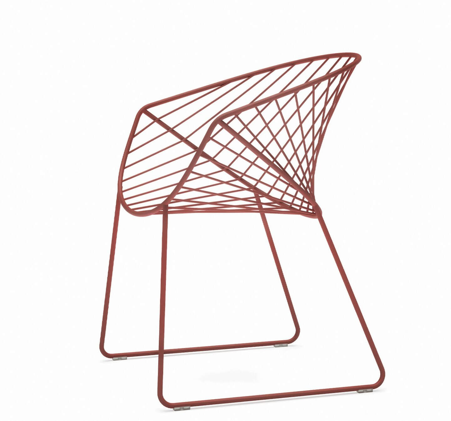 Chaise design en métal pour terrasse de restaurant BOLINA