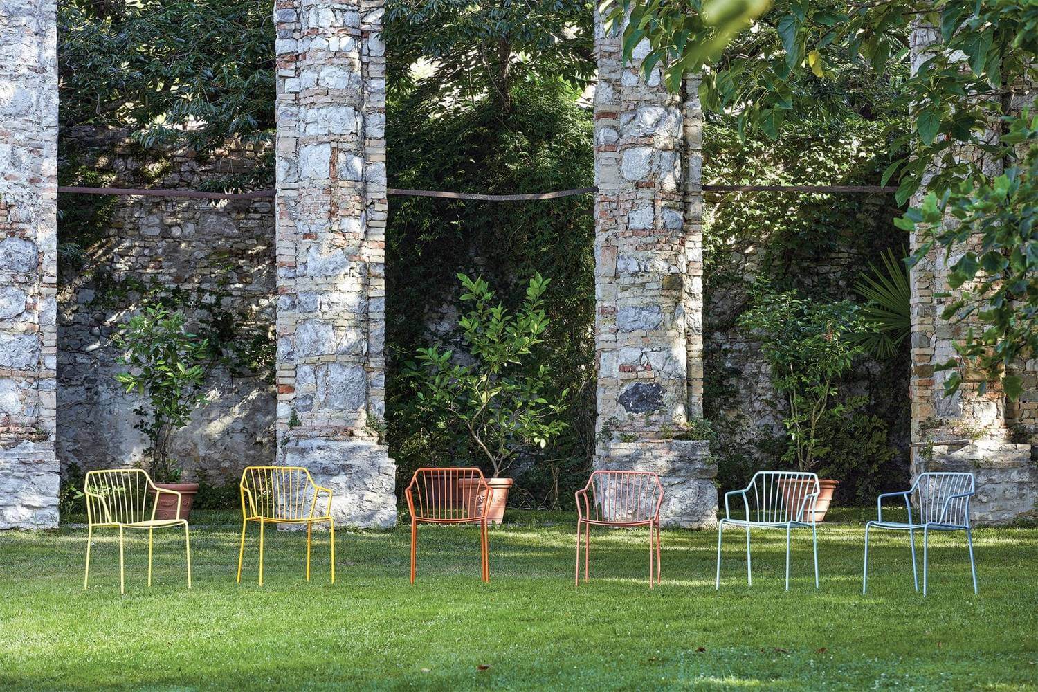 Chaise de terrasse en métal pour les restaurants ADAM