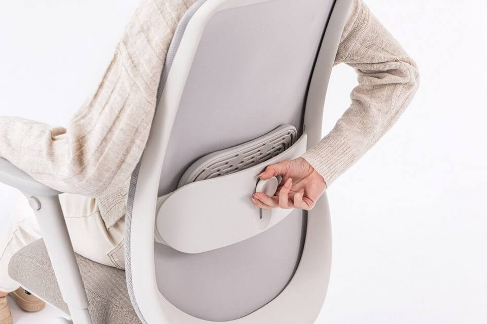 Chaise de bureau design avec renfort lombaire