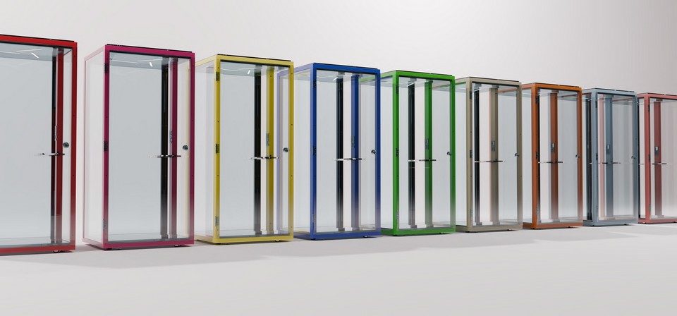 Nuancier de couleurs pour châssis de cabine acoustique 1to6 - Variantes de structures laquées au RAL personnalisé