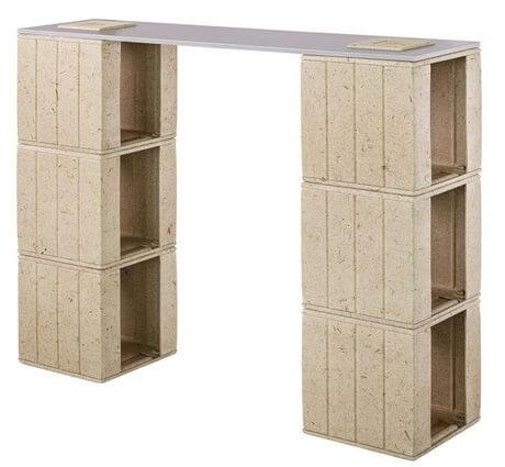 Cube modulable pour constituer une table haute