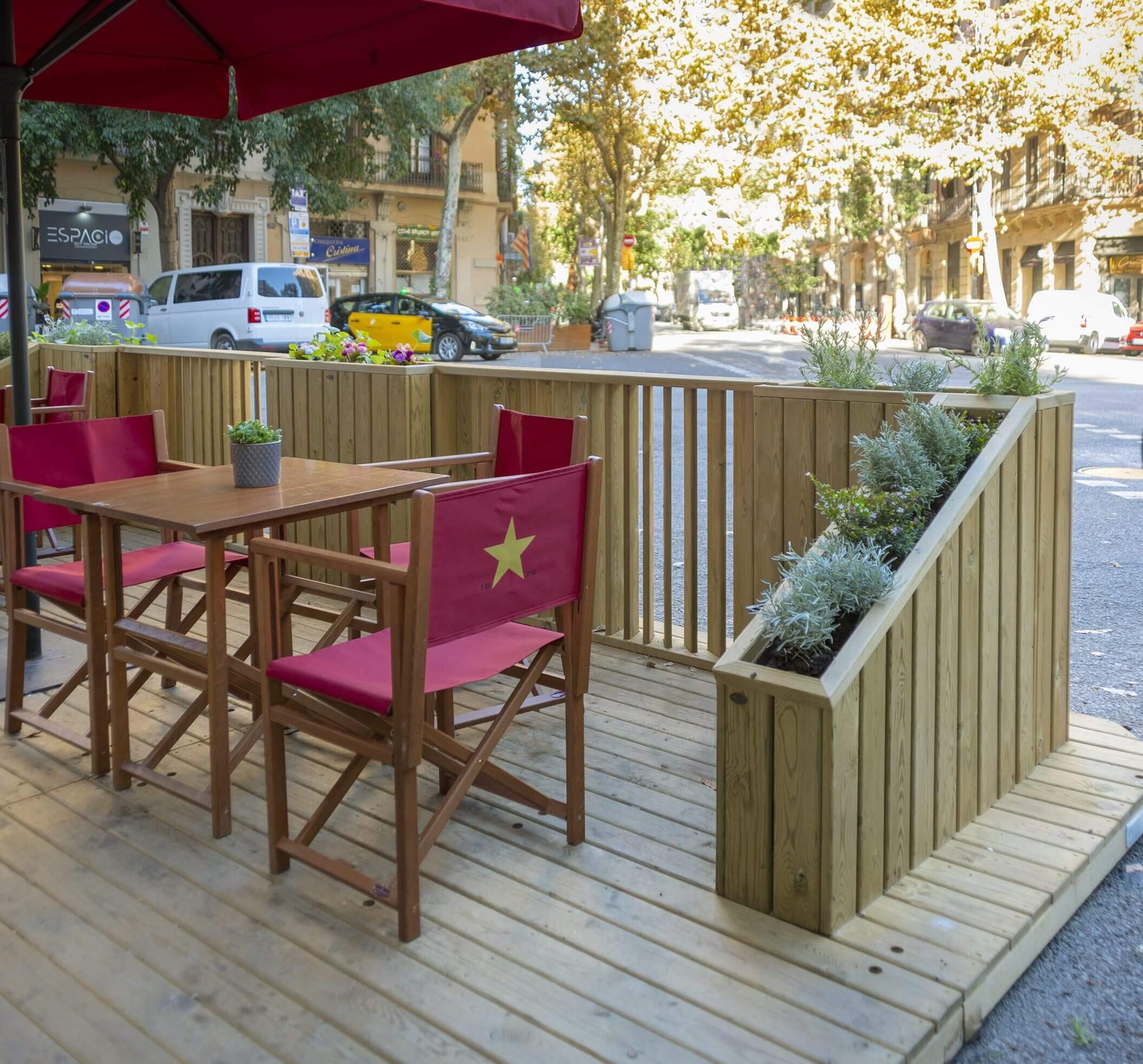 Eco terrasse urbaine ECOPARKLET