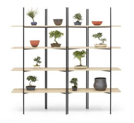 Etagère design en bois et en métal ETHRIO