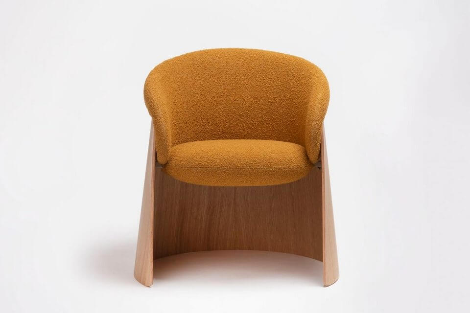 Fauteuil de restaurant GINGER avec piétement design en bois