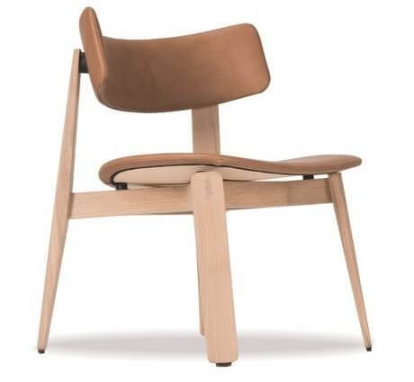 Fauteuil design en bois NORA