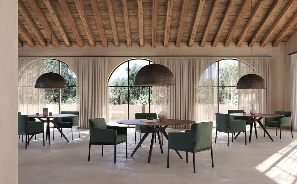 Fauteuil design et moderne pour les espaces bar et restaurant des hôtels