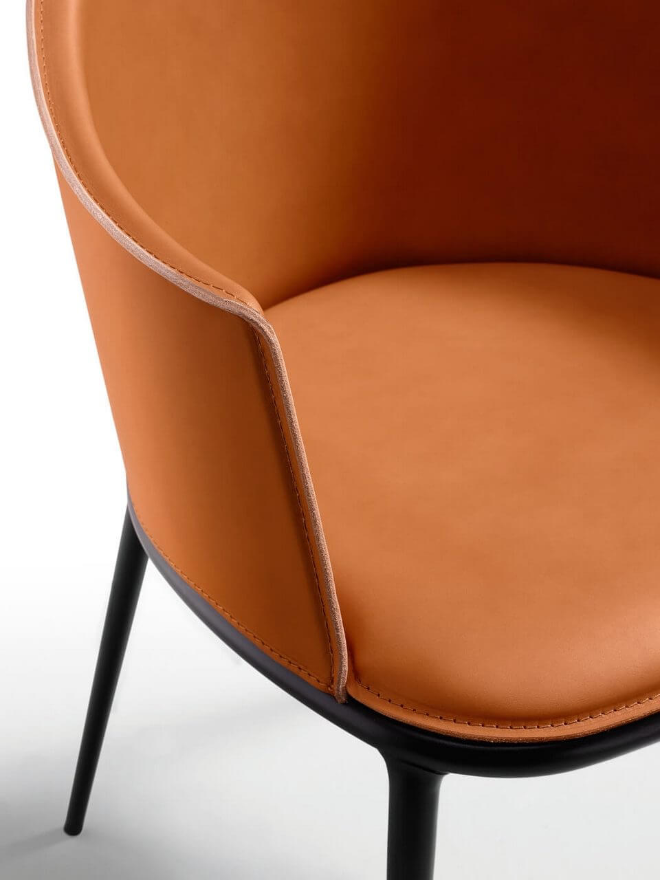 Fauteuil de restaurant haut de gamme en cuir