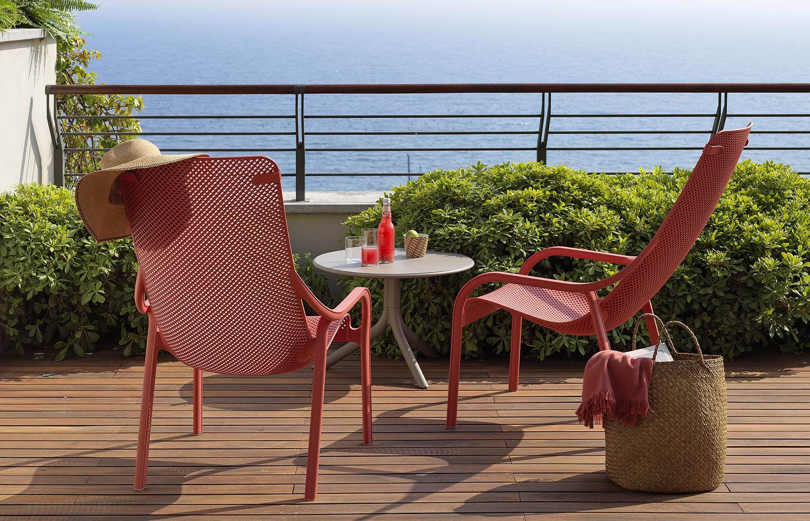 Fauteuil outdoor design pour terrasse NET