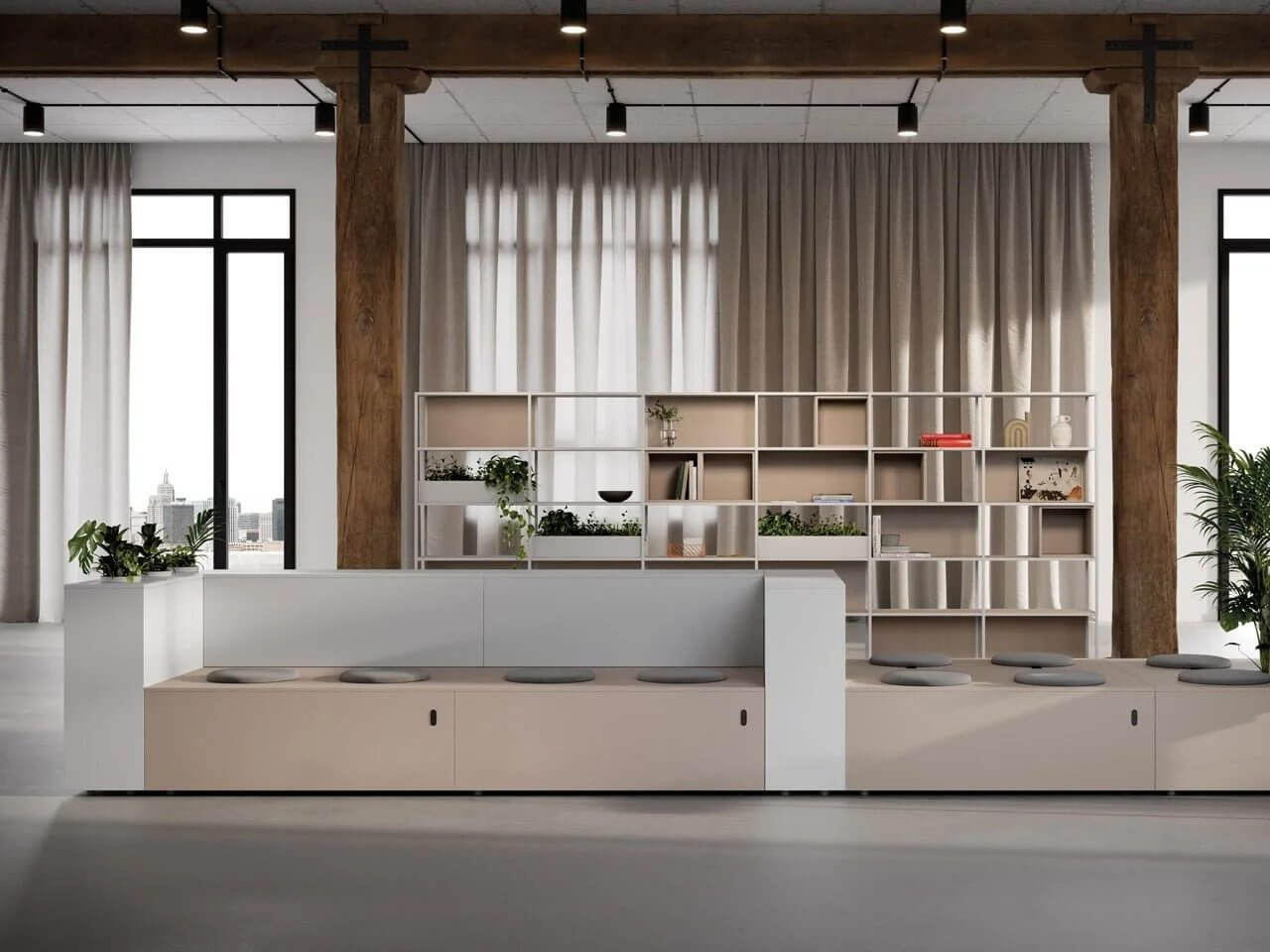 Gradin de réunion design, mobilier de coworking CUBE