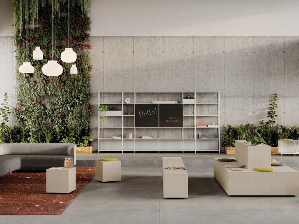 Gradins modulables pour les bureaux et espaces de coworking